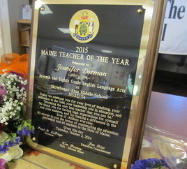 2015 MAINE TEACHER OF THE YEAR ANNOUNCEMENT