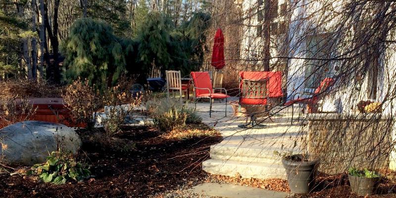 Patio in the fall