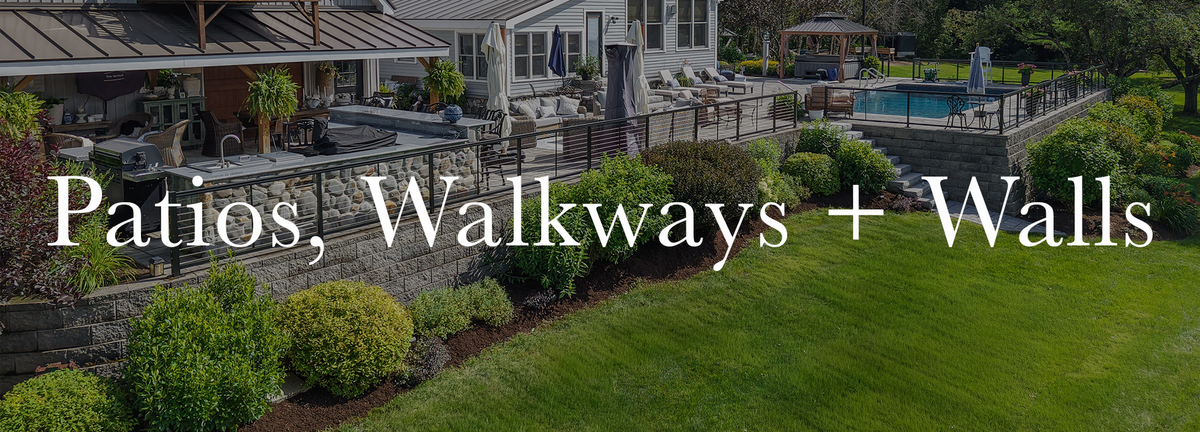 Patio with built-in grill