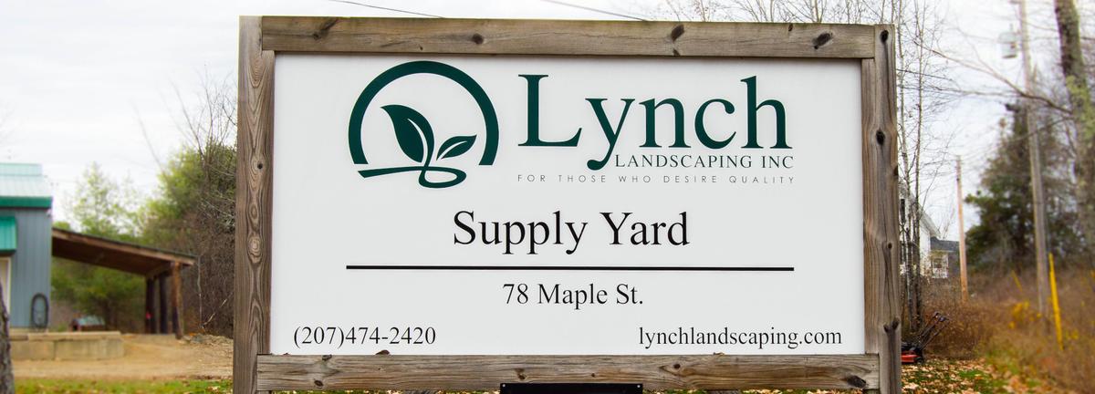 Supply yard sign