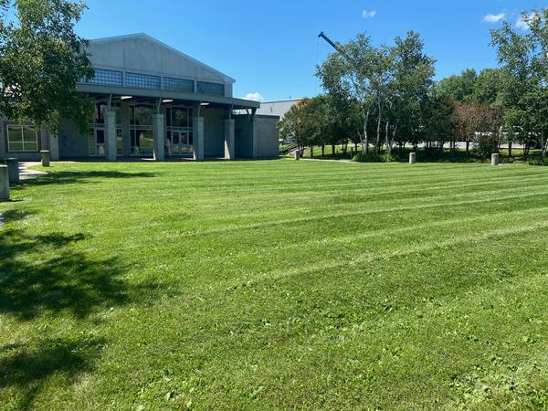 KVCC mowed lawn