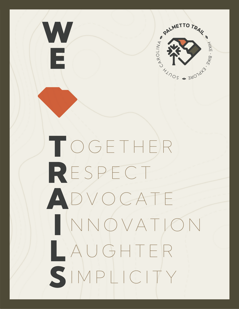 We love trails poster
