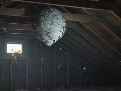 wasp nest in attic