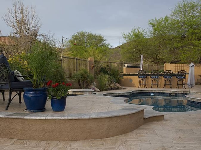 an tucson home with a pool