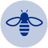 bee nest removal and emergency service icon