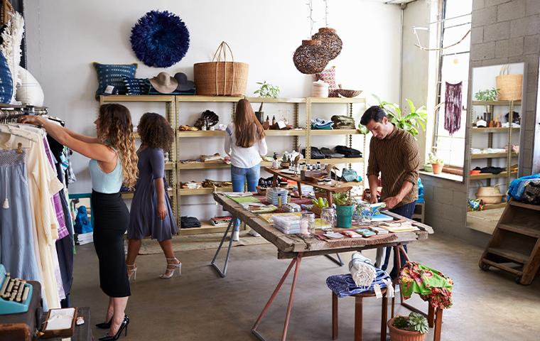 interior of a store in plano texas