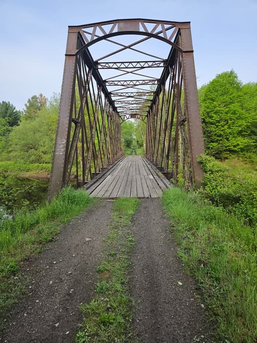 Spring view of bridge