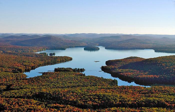 Aerial view of Cranberry Lake (Credit: Clifton-Fine ADK)