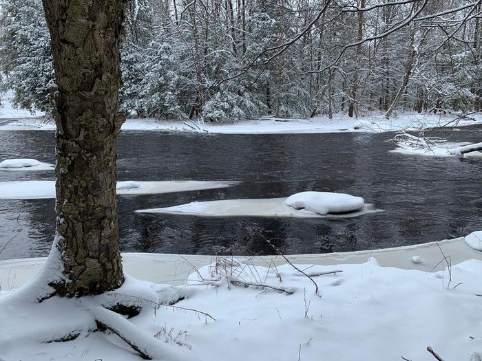 Winter River Scene 1/14/2023 (Credit: Blair F. Madore)