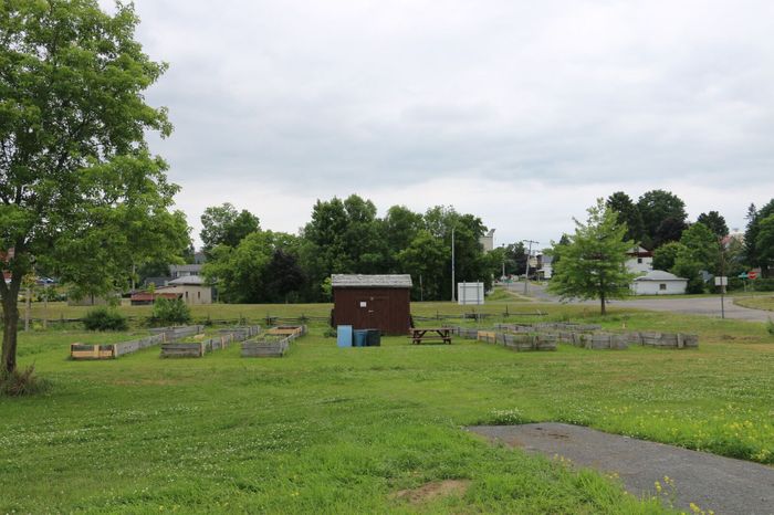 The Peace Garden located to the right of the entrance of the trail