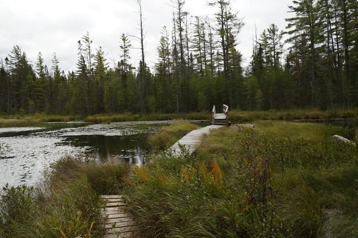 Crossing the headwaaters of the Grasse River (Credit: WM Hill - Hiking the trail to yesterday)