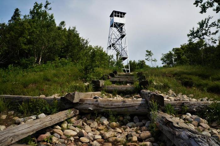 Azure Mt fire tower fully restored by the efforts of the Azure Mountain Friends. (Credit: Kate Hill)