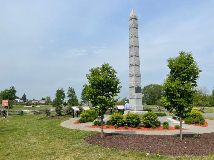 Monument at Fort de la Presentation (Credit: B. Rouse)