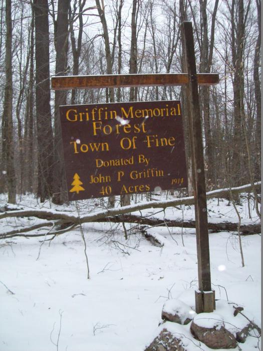 Griffin Memorial Forest Trailhead (Credit: https://hikingthetrailtoyesterday.wordpress.com/)