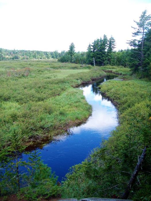 the winding Oswegatchie river (Credit: Wm Hill- Hiking the trail to yesterday)