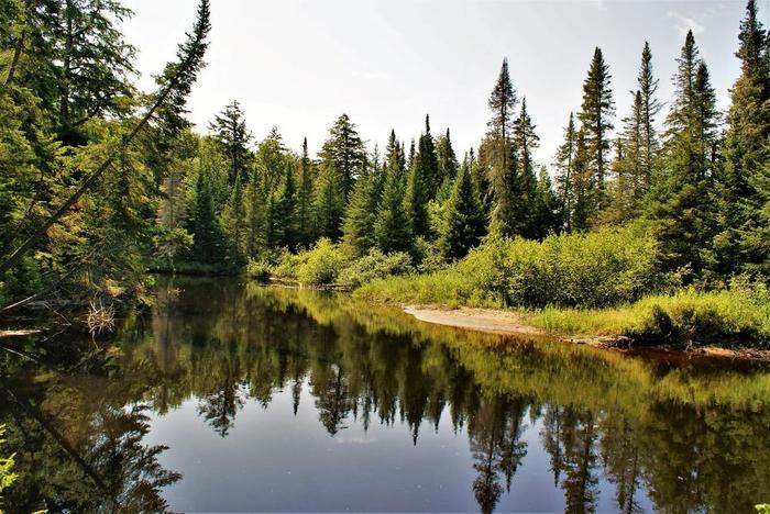 view from the Inlet hand launch (Credit: Wm Hill - Hiking the trail to yesterday)