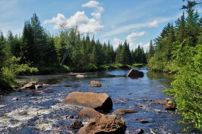 Downstream from high falls (Credit: Wm Hill- Hiking the trail to yesterday)