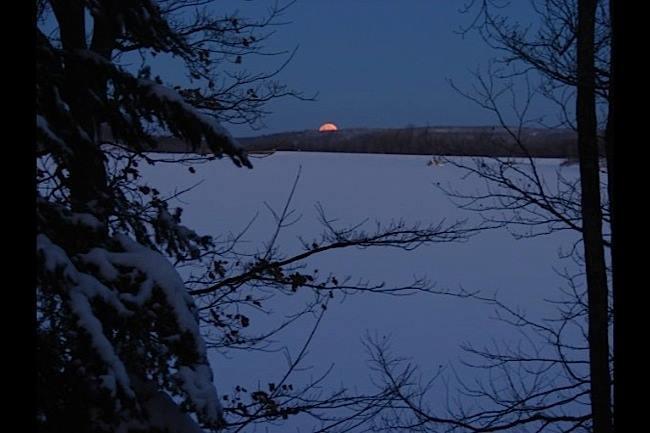 Sunset on the Log Driver's Trail (Credit: www.raquetteriver.org)