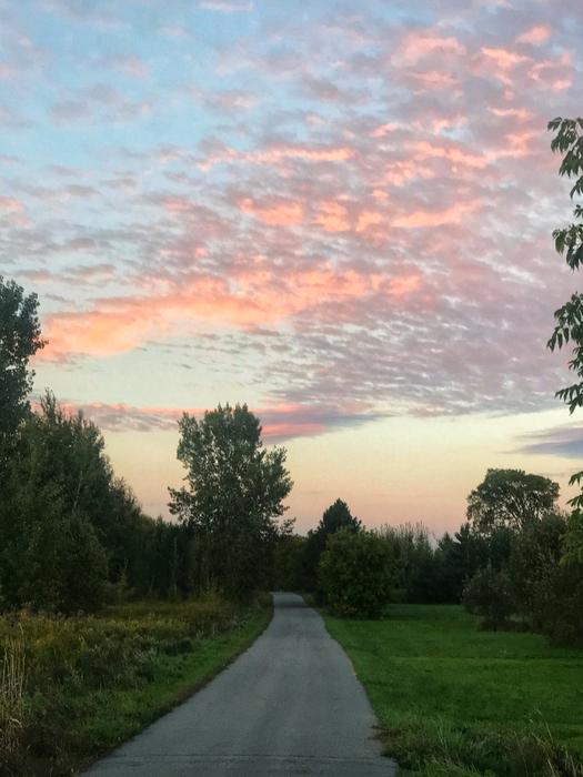 Sunset over the Remington Recreational Trail (Credit: STLC Chamber of Commerce)