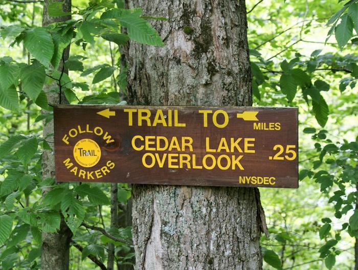 Trail to the Cedar Lake Overlook (Credit: https://hikingthetrailtoyesterday.wordpress.com/)