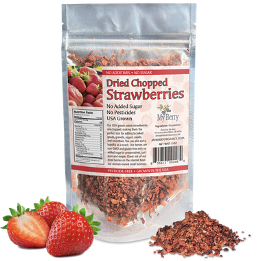 Dried Chopped Strawberries 3oz