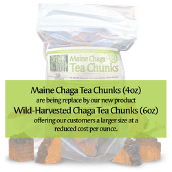 Maine Chaga Premium Tea Chunks 4oz