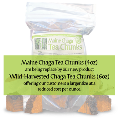 Maine Chaga Premium Tea Chunks 4oz