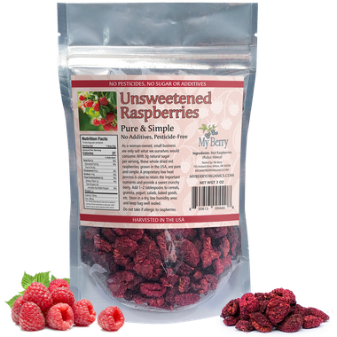 Unsweetened Dried Raspberries 3oz