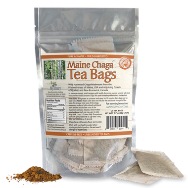 Maine Chaga Tea Bags (25 count)