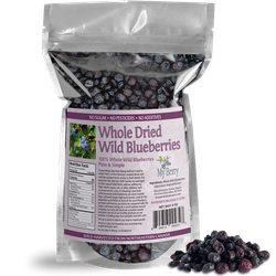 Whole Dried Wild Blueberries - 4oz