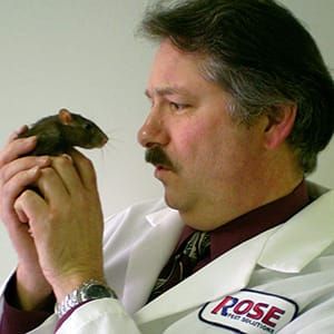 Shep with a rat