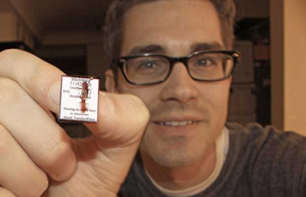 Mark VanderWerp and Elm Seed Bug Mark VanderWerp and the Elm Seed Bug he discovered in Michigan. This is the first confirmed sighting of an Elm Seed Bug east of the Rockies.