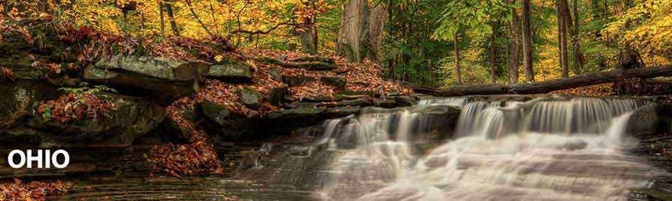 Rose Pest Solutions Ohio banner image of ohio waterfall