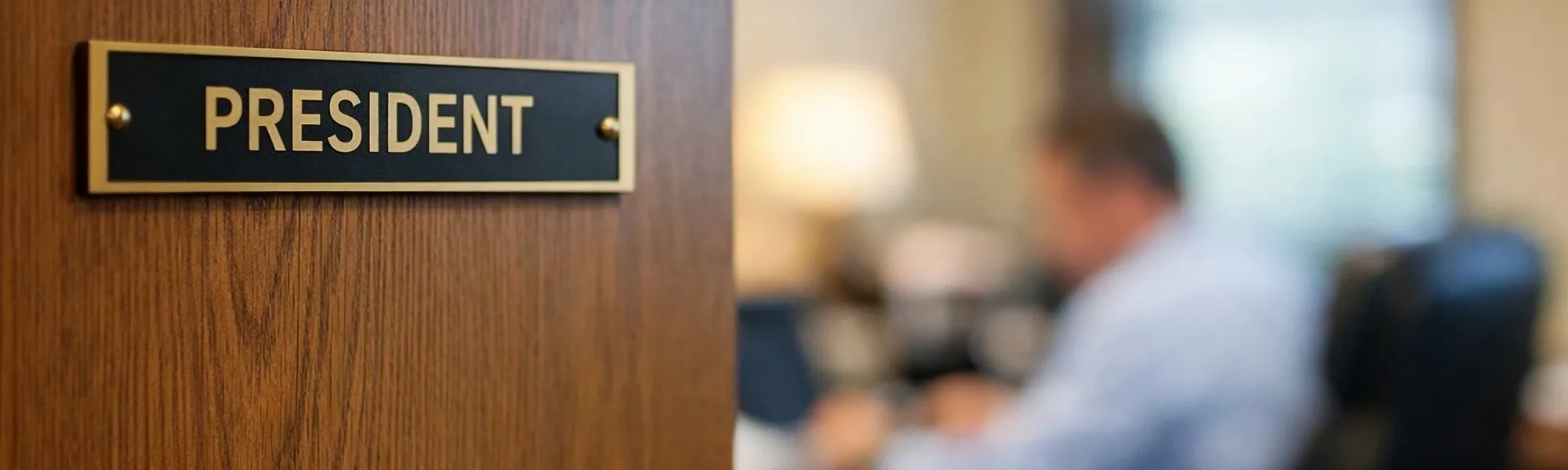 president's office door