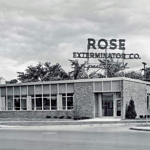 vintage photo of rose central office