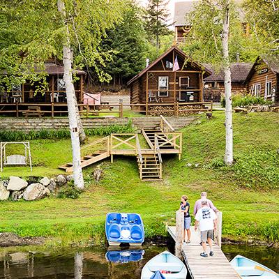 A camp at Tea Pond Lodge and Camps