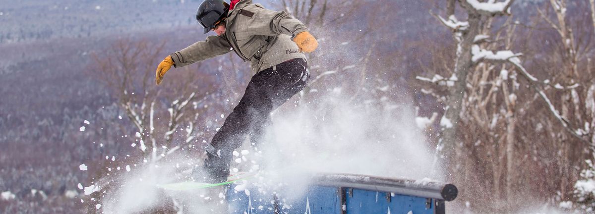 Snowboarding at Sugarloaf