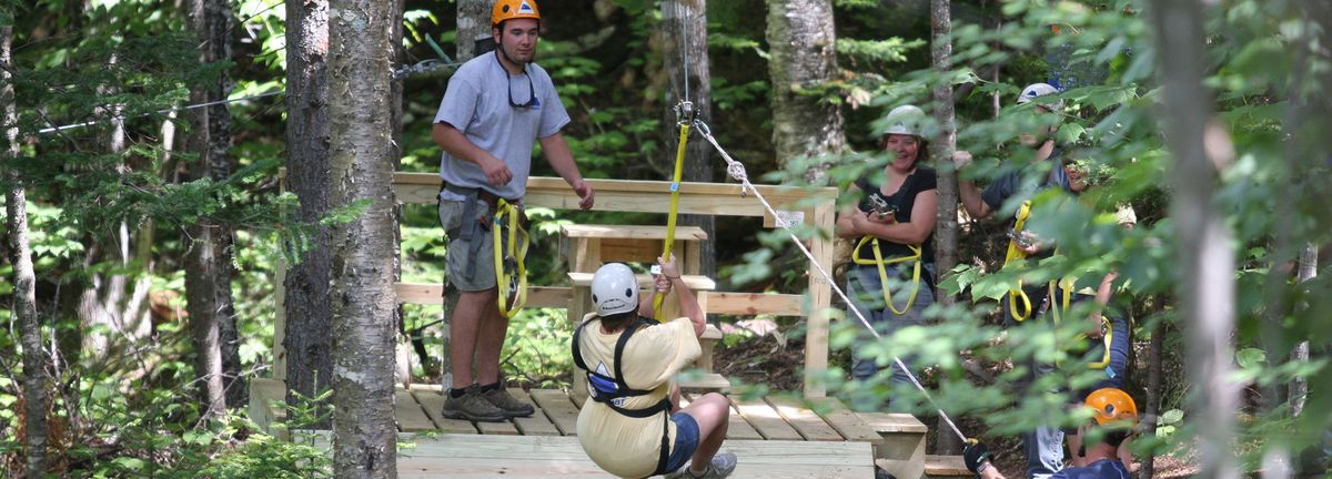 Zip lining