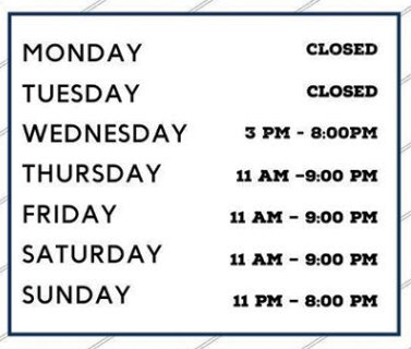 Trails End Steakhouse & Tavern Hours