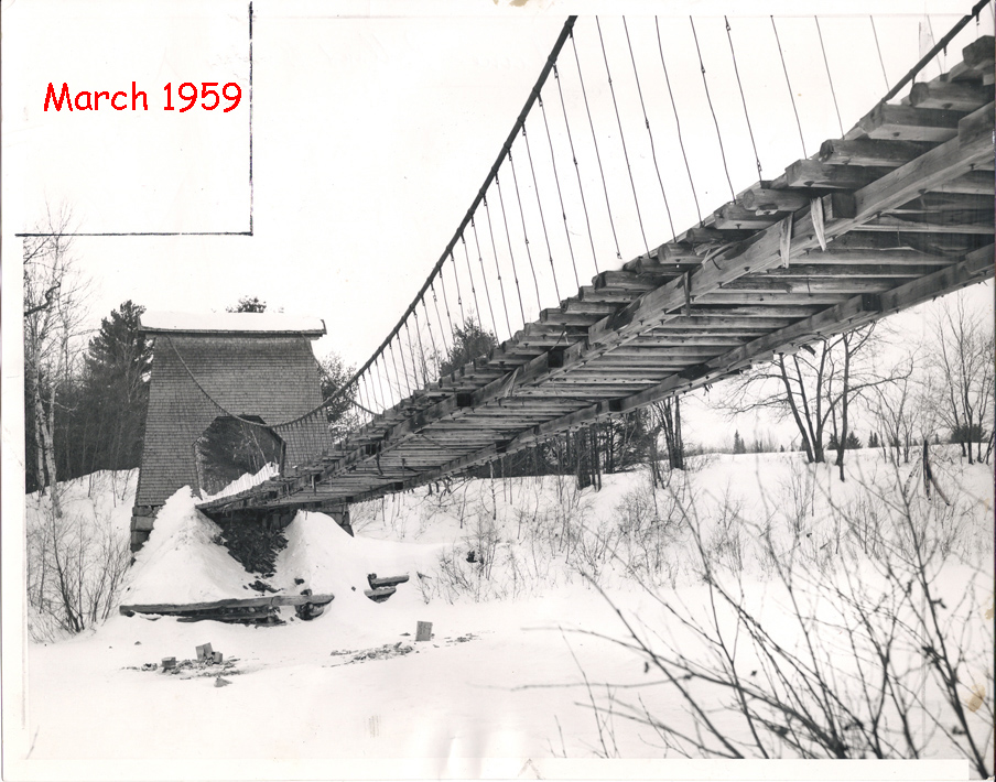 1959 Photo of Wire Bridge