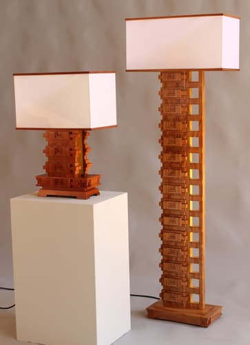 Arts & Crafts wall sconces, mica lighting.