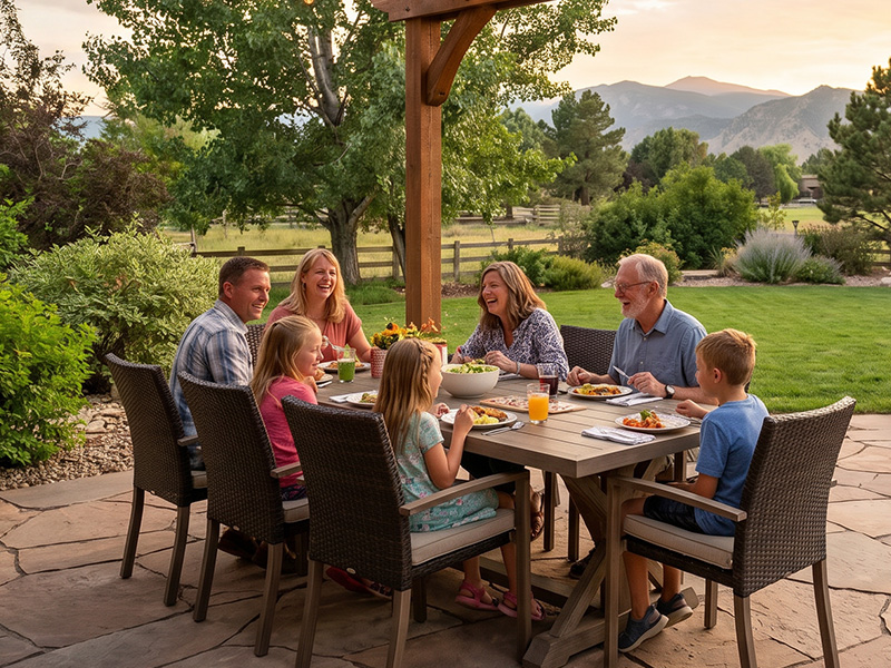 larimer county family enjoying evening without mosuqito bites
