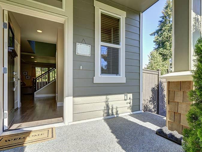 front door open of fort collins co home