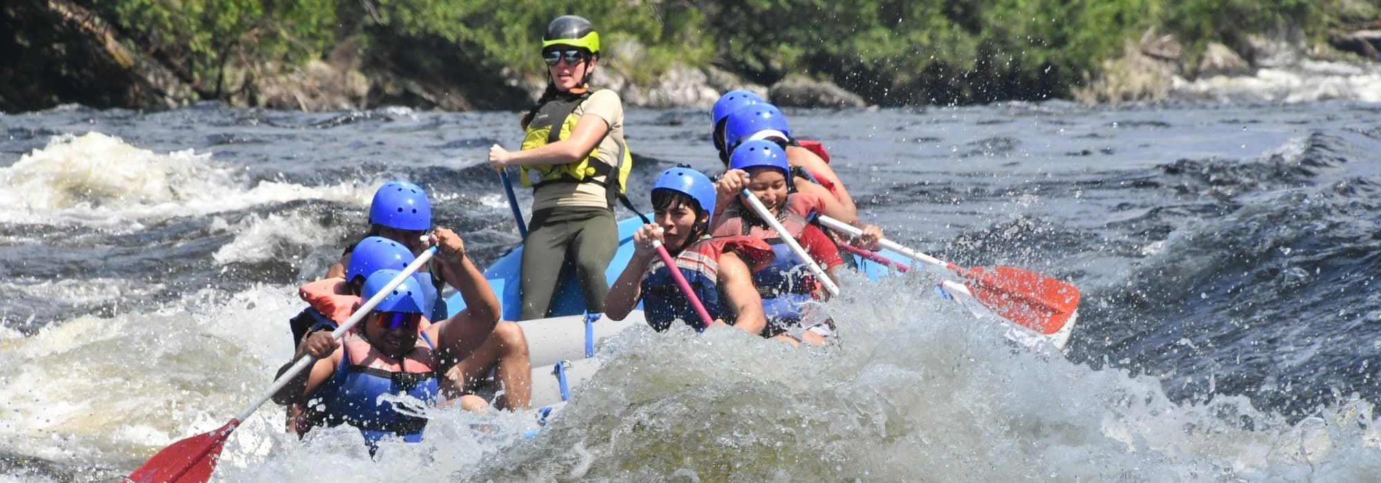 Whitewater rafting on the Dead River