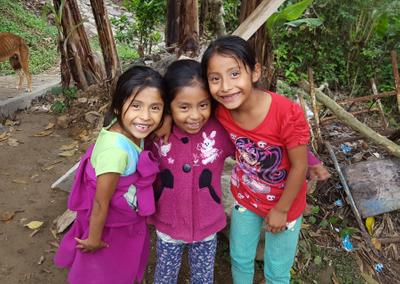 3 smiling girls in San Felipe
