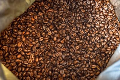 Roasted coffee beans from Cuautotola