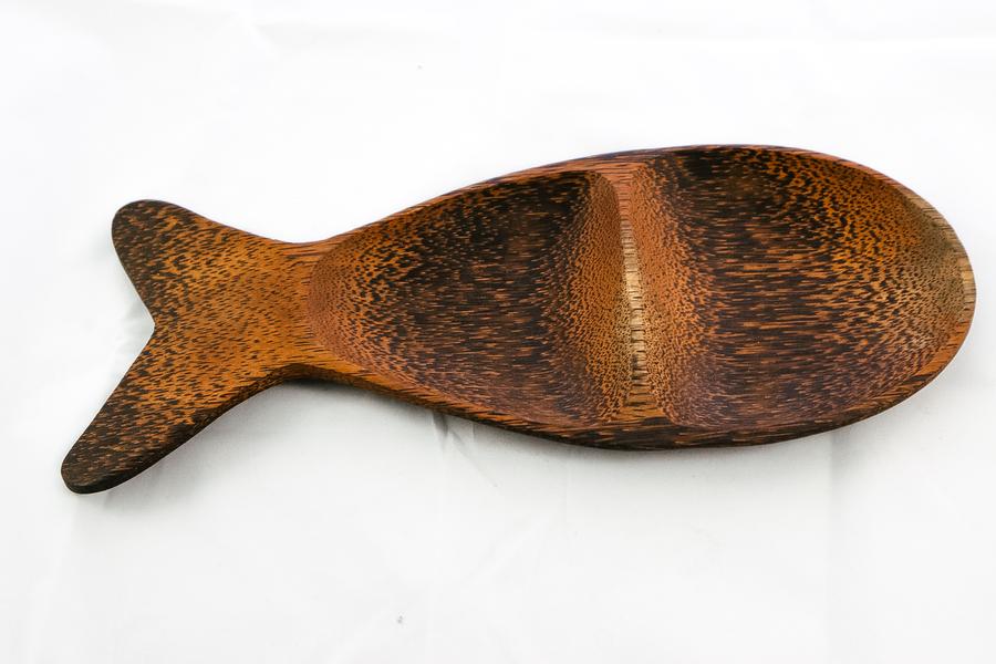 Indonesia Wooden Fish-Shaped Platter