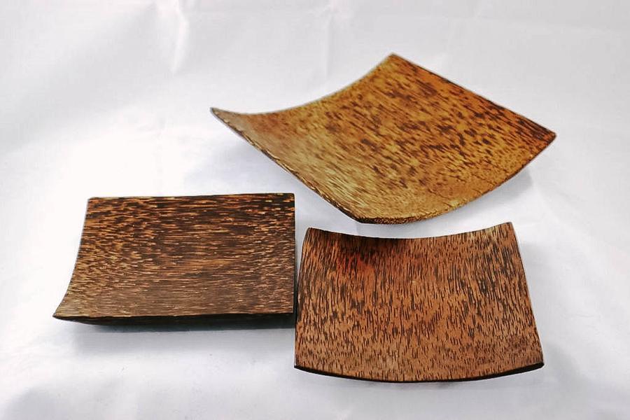 Indonesia Small Square Wooden Plates