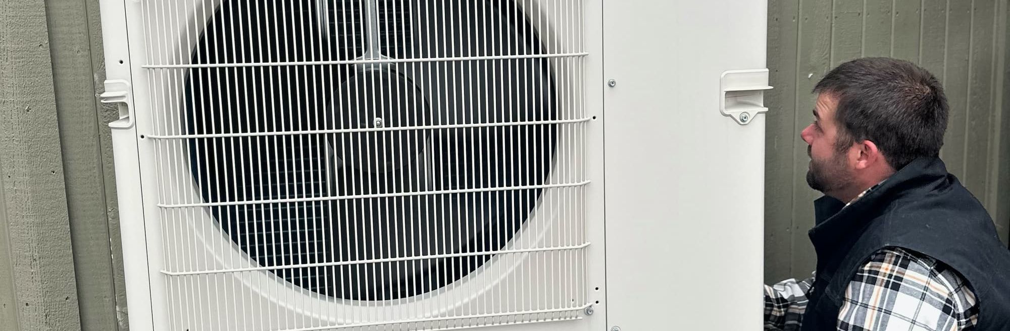 Examining an installed heat pump