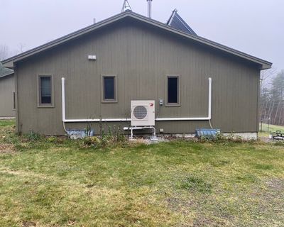 Finished heat pump installation